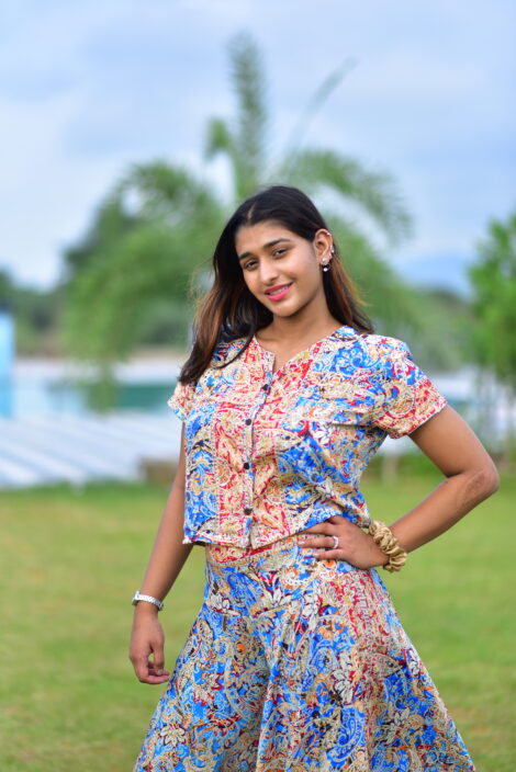 Women’s Casturi Silkcord Set – Buttontop & Amrella Trouser