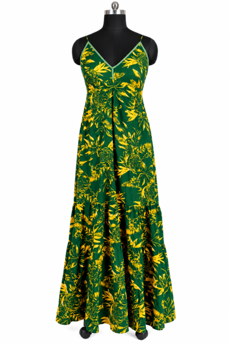 s-529-green-floral-cotton-long-dress-dummy-front